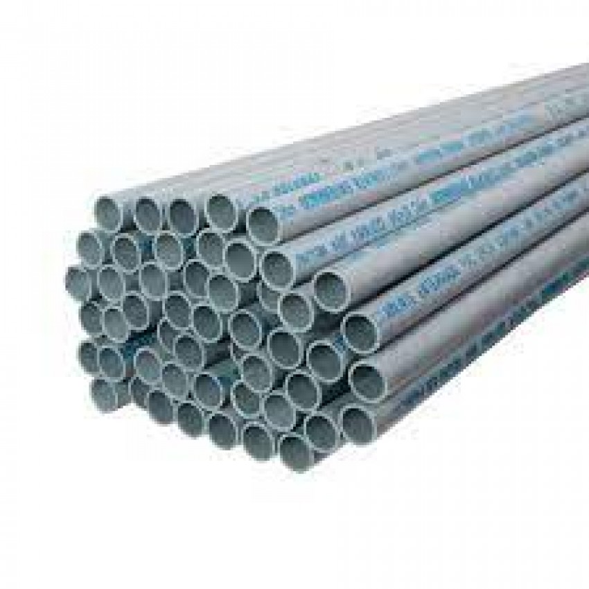 Tubería eléctrica de PVC de 1/2" x 10' color gris